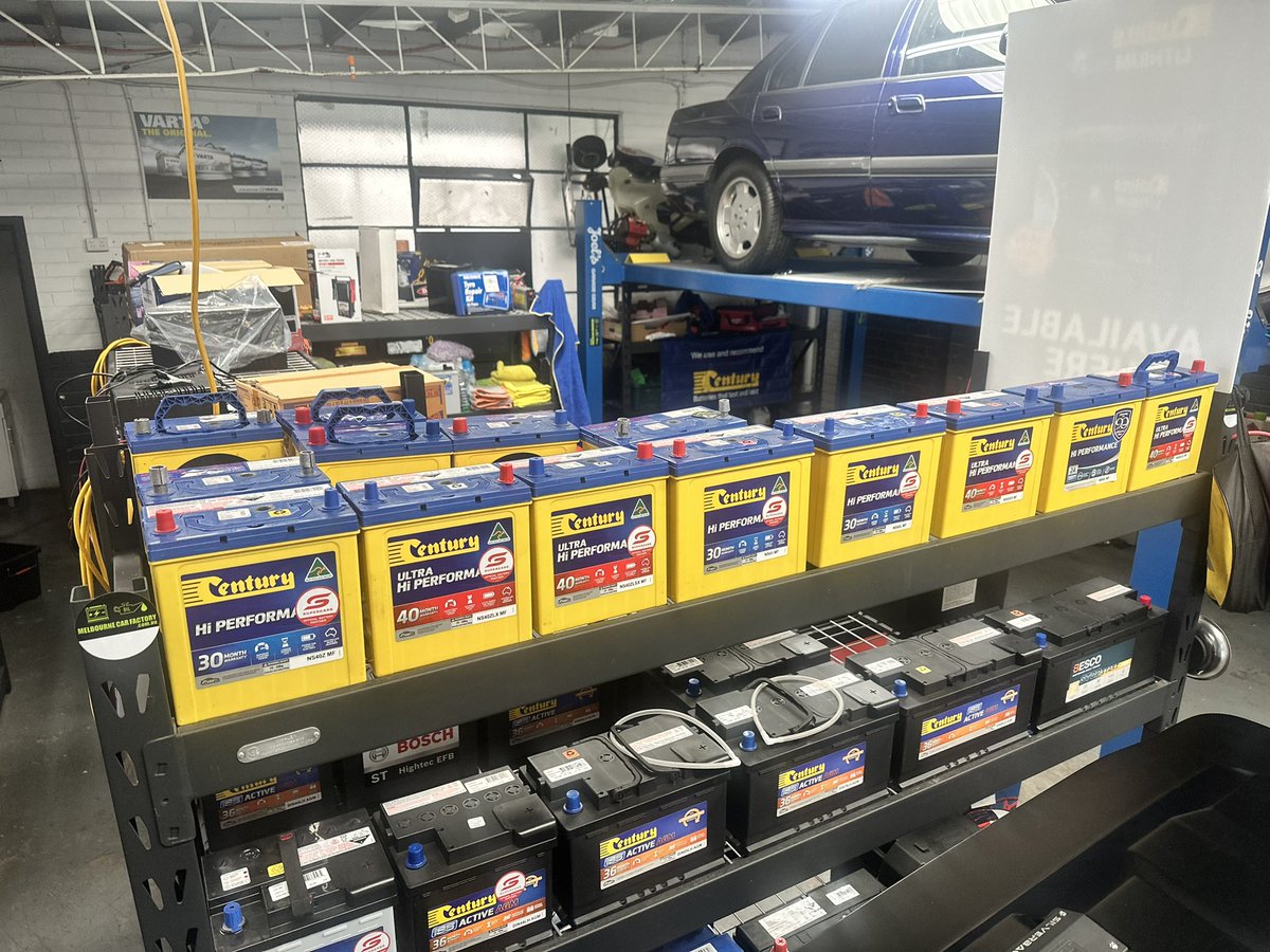 CarHubSales's tweet photo. Did you know most of the batteries here are made in Australia? We pride ourselves in stocking as much locally made batteries as possible across 4 great locations. Melbourne Car Factory Dealership Quality Service - Specialist Battery Centres https://t.co/InwXdXUaEZ @CenturyYuasa https://t.co/rPvL0VSfOj