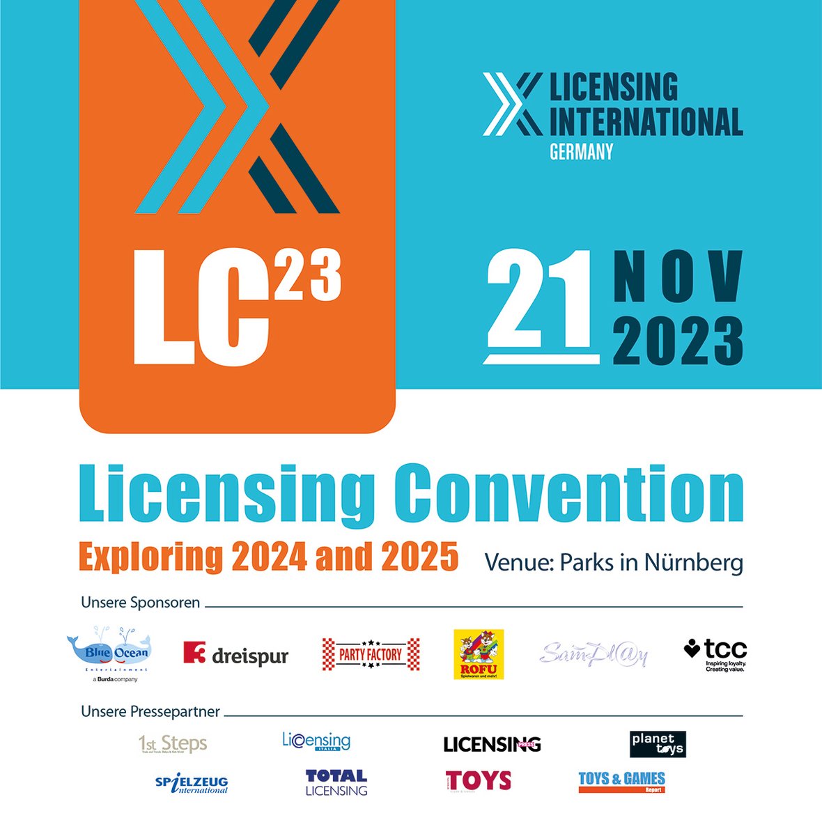 Jetzt #TICKETS bestellen! Die #Licensingbranche trifft sich in Nürnberg zu #Networking, #Business und zu den Licensing International Germany #Awards 2023. licensinginternational.org/news/licensing… Wir sehen uns in Nürnberg!