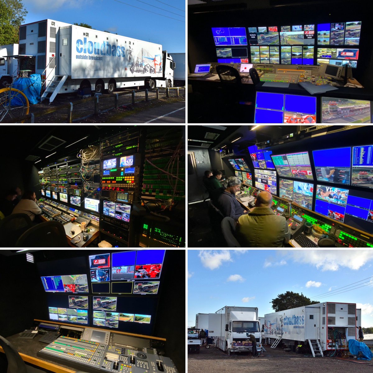 Final rounds of the British Superbike Championship at Brands Hatch - @cloudbass OB team covering the action for Eurosport Tommy Bridewell winning the Championship in the final race by the narrowest 0.5 point margin #outsidebroadcast #Cloudbass #BSB @OfficialBSB @Brands_Hatch