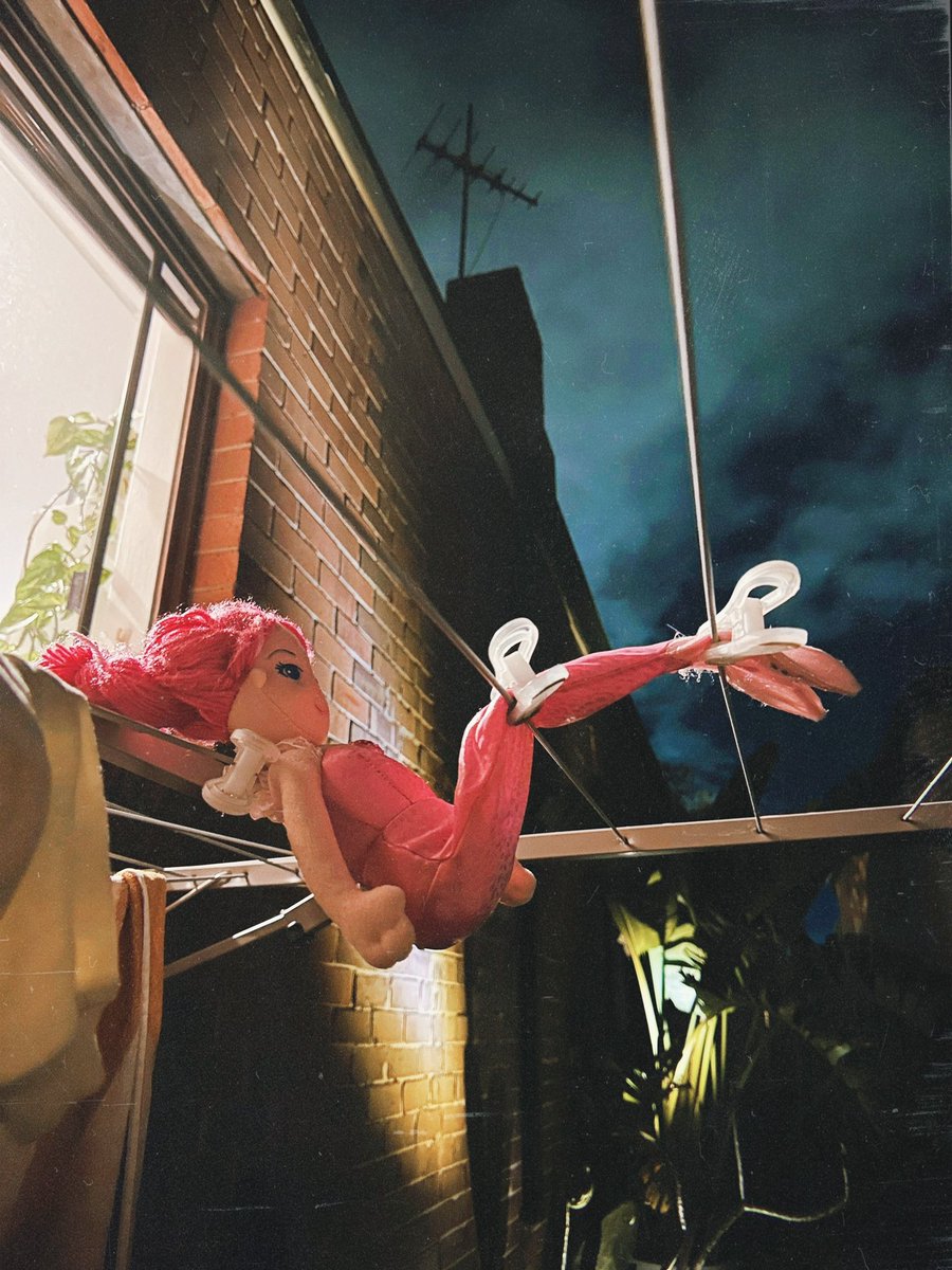 I don’t have a lot of crazy parenting rules… but if your toy spends a night at the park, and we find it again, it’s getting the hobo-bath. Soaked in bleach, rinsed and a night on the line.