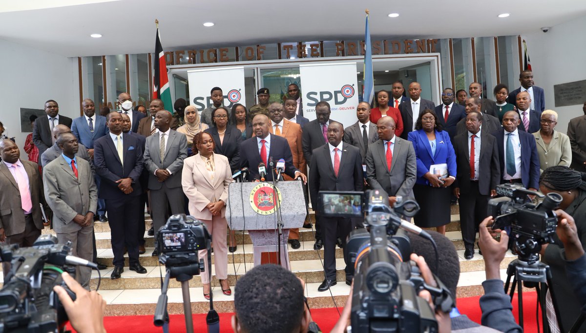 HonMoses_Kuria's tweet photo. I then later addressed a Press conference on some of the radical changes that I intend to implement in my tenure at this very critical Ministry to align with the vision of His Excellency President William Ruto. 

On Delivery management, I will have a microscopic view on all projects done in this country be it National or County Govt's. We have no time to waste and everybody must be ready to work extra hard to make sure all these projects are completed on time. No time for laziness. I'll henceforth relieve the President the task of following up on progress of the government's projects and move around this country ensuring all is well.