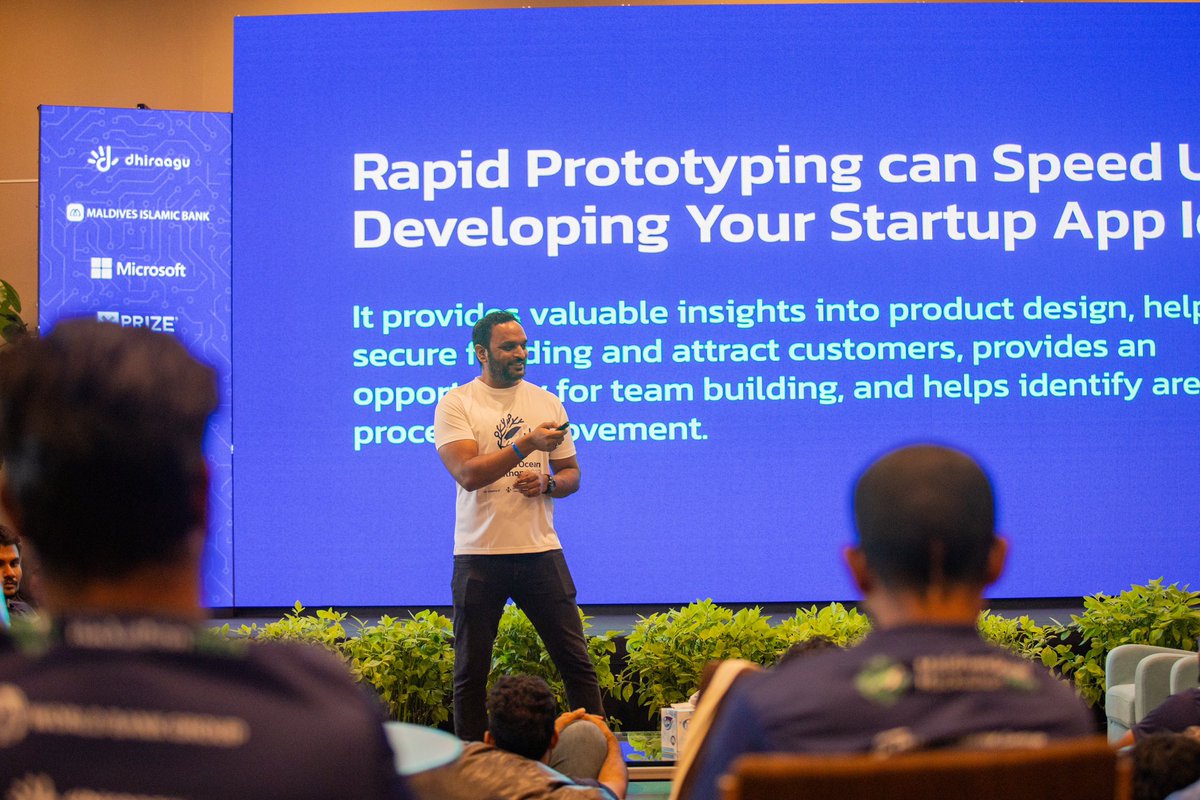 "🌊✨ Great strides made at the Maldives Ocean Hackathon! Our Rapid Prototyping Workshops empowered teams to bring their ideas to life. Kudos to the participants for their creativity and dedication. Let the innovation continue! #MvOceanHack