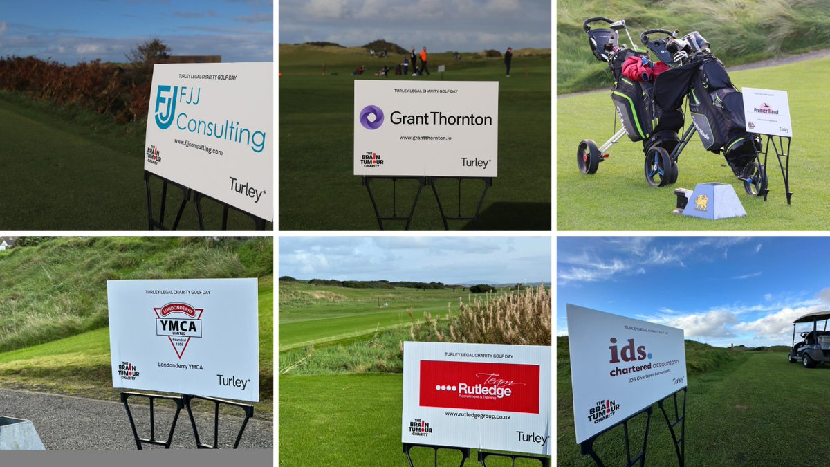 Last week, we held the inaugural Turley Legal Charity Golf Day at @CastlerockGC to raise vital funds for @BrainTumourCSO in memory of Willie Lamrock. We’ll announce the overall total shortly but we’d like to start by thanking our tee sponsors for their generous support.