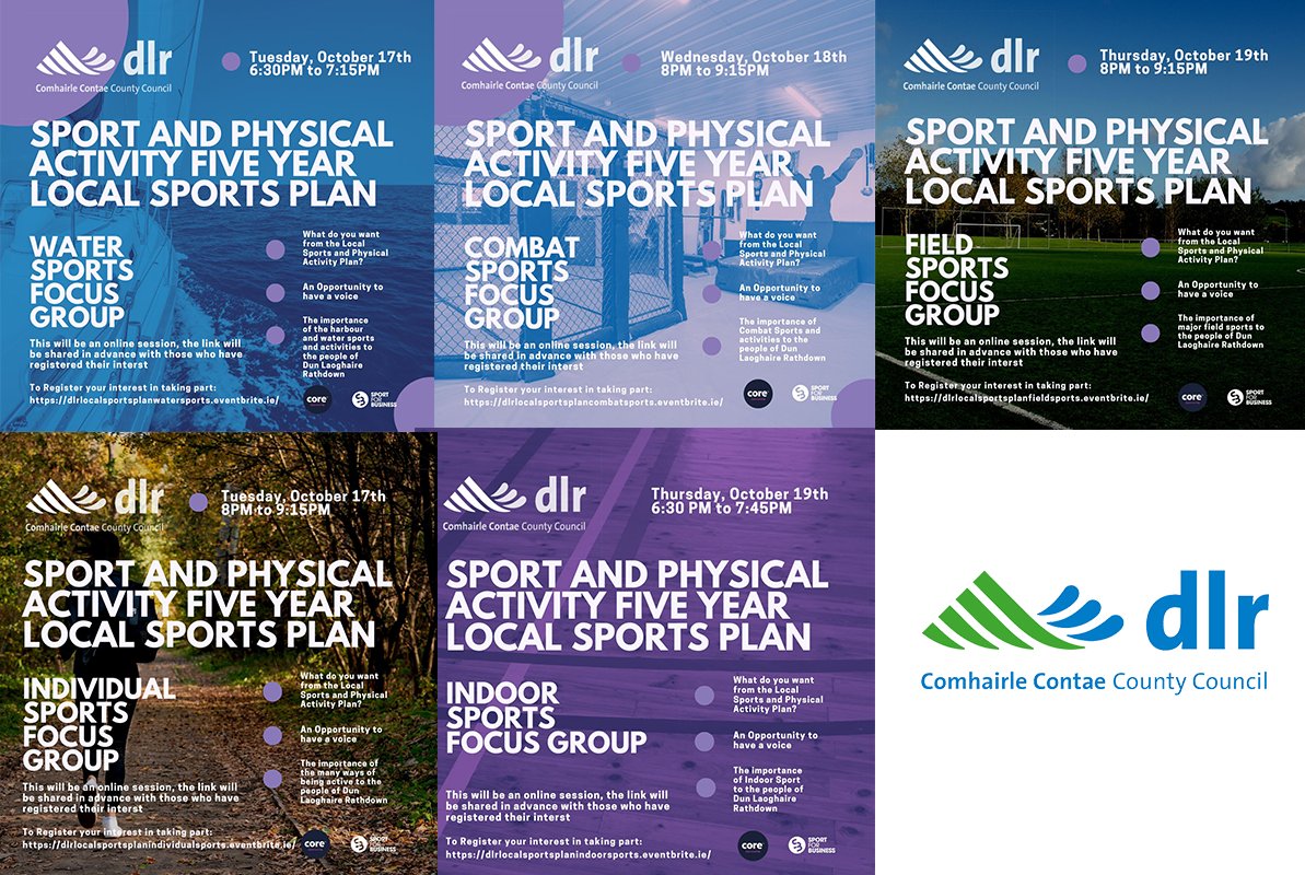 🗣 ***Reminder Dún Laoghaire-Rathdown County Council Online Local Sports Plan Club Meetings this week*** ⚽️🏀🏉🏐🏓🏸🎾🏑🏏⛳️🏹🥊 🏊‍♀️ 🚴‍♀️🚶‍♀️ Represent your club or organisation by booking your spot below. shorturl.at/tFRVZ