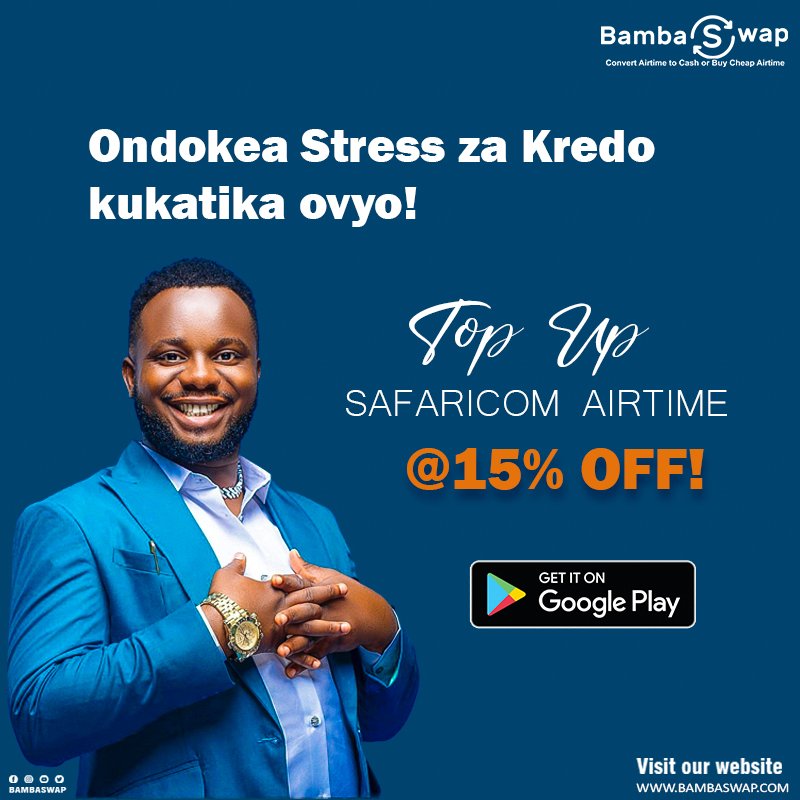 BambaSwap's tweet photo. With just a few taps, your unused airtime becomes cash📱💰! That’s the Magic
of Bambaswap ! Download our app today and experience the magic of
converting airtime into cash. #AirtimeToCash #EasyMone https://t.co/rQ6WFTNcRP