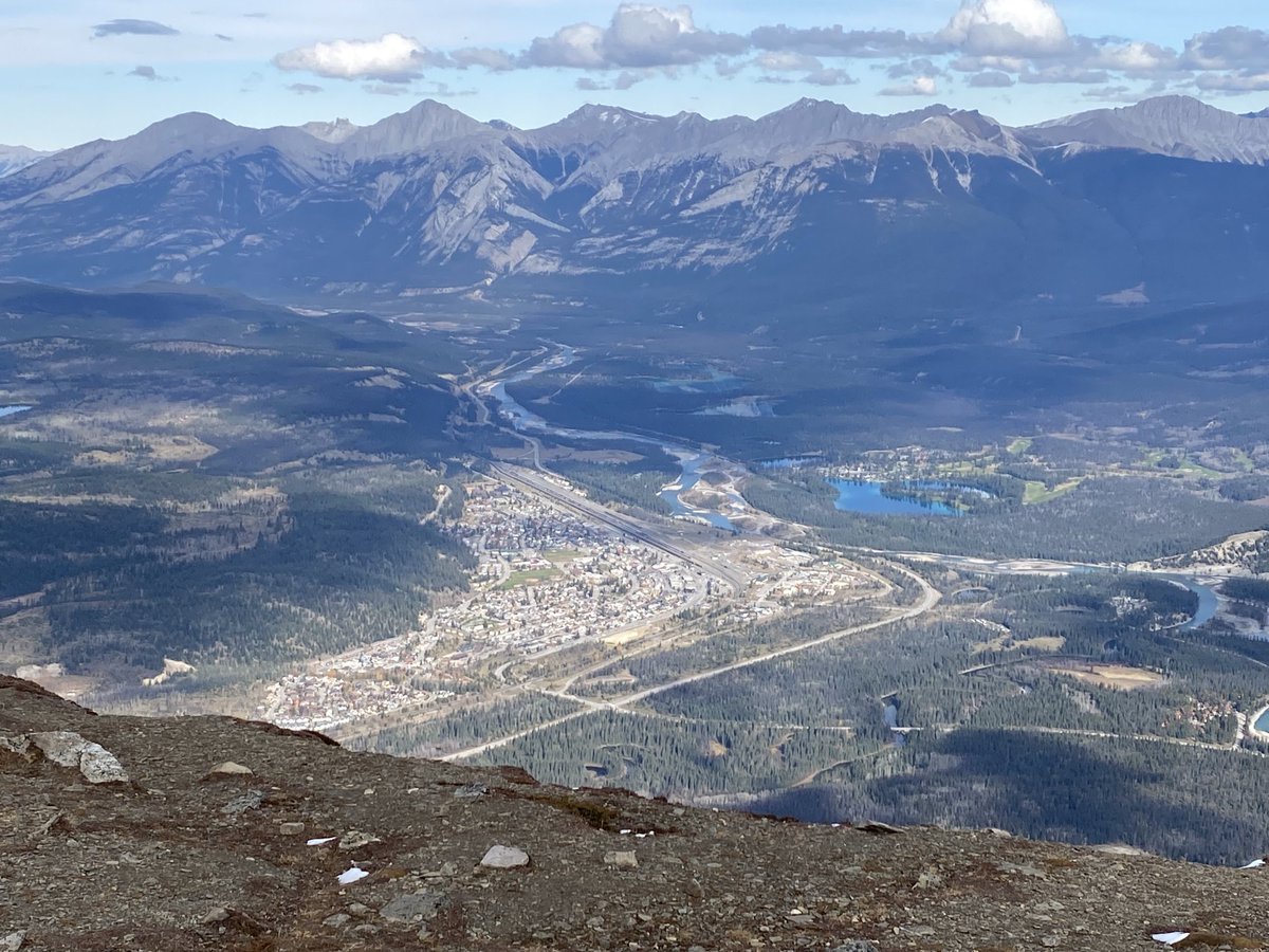 Jasper, Alberta from above