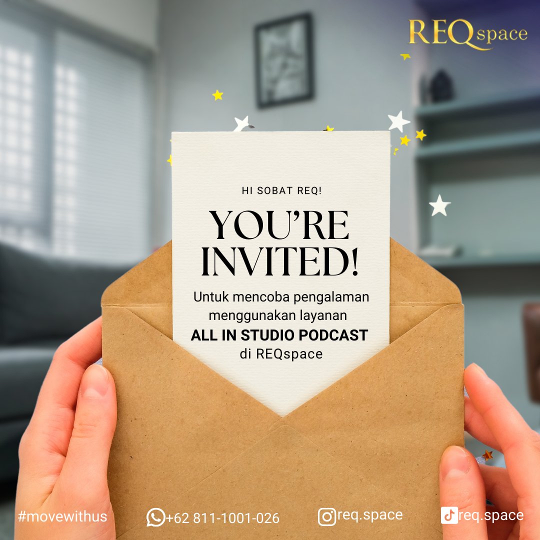 reqspace_id's tweet photo. Podcast saat ini menjadi hiburan favorit yang digemari oleh masyarakat di tengah kesibukan urusan pekerjaan karena memberikan edukasi tambahan disela-sela waktu luang. Di @reqspace_id tersedia ALL IN STUDIO PODCAST dengan fasilitas lengkap dijamin anti repot. Yuk reservasi https://t.co/3k0zHlQnW4