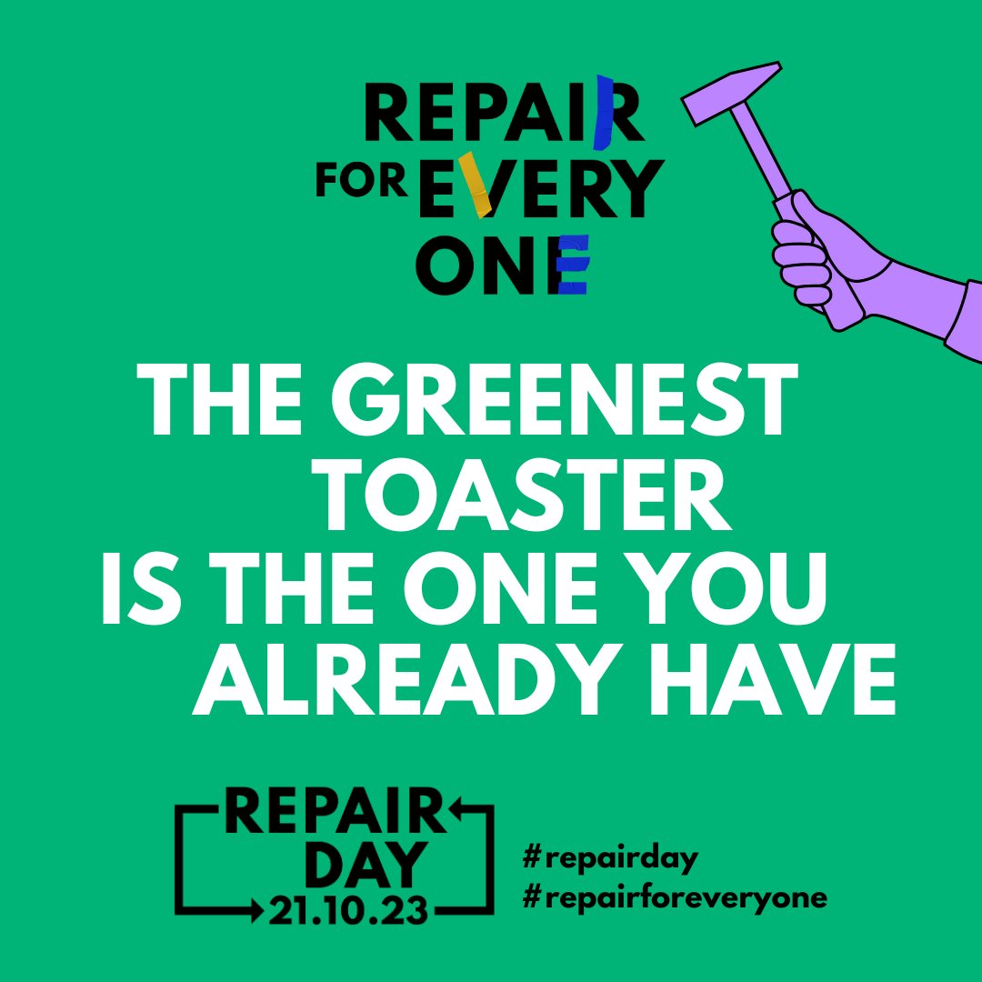 RestartProject's tweet photo. This year, the repair community is coming together to make #RepairforEveryone ✊🔧

Want to find out what people are up to on the biggest #RepairDay so far?

We've highlighted some of the 🎉over 1000 events🎉
happening globally: https://t.co/yvu46e5oKO https://t.co/M7NAzon9I1