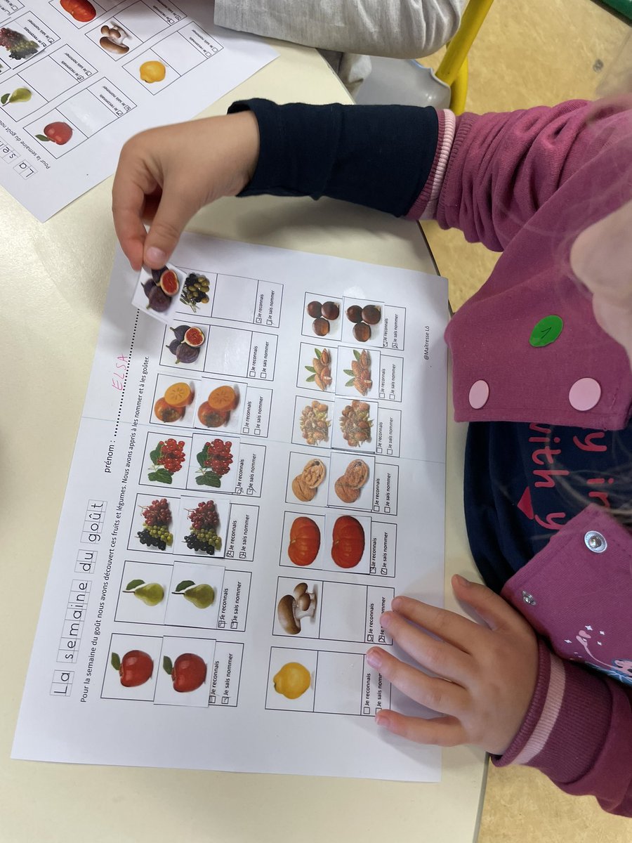LVive1's tweet photo. Qui dit @SemaineduGout  dit éveil des sens ! C’est parti pour des ateliers rotatifs de la Ps à la gs dans notre école .Smoothies avec fruits de saison , croque roquefort/ poire ,dégustation de différents fruits (apport de vocabulaire) trace écrite pour les mémoriser  
🍐🍎🤩👍 https://t.co/HPT7Hif6Mi