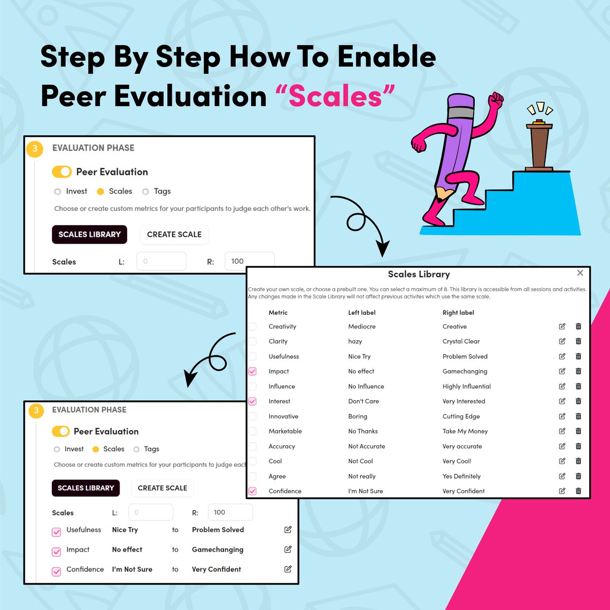rolljak's tweet photo. Streamline feedback with Rolljak's Peer Evaluation "Scales." Make peer assessment targeted and objective, saving time and enhancing impact.
#rolljak #PeerFeedback #EffectiveFeedback #StudentEvaluation #Monday #FeedbackGuidelines https://t.co/G0N6gBxer6