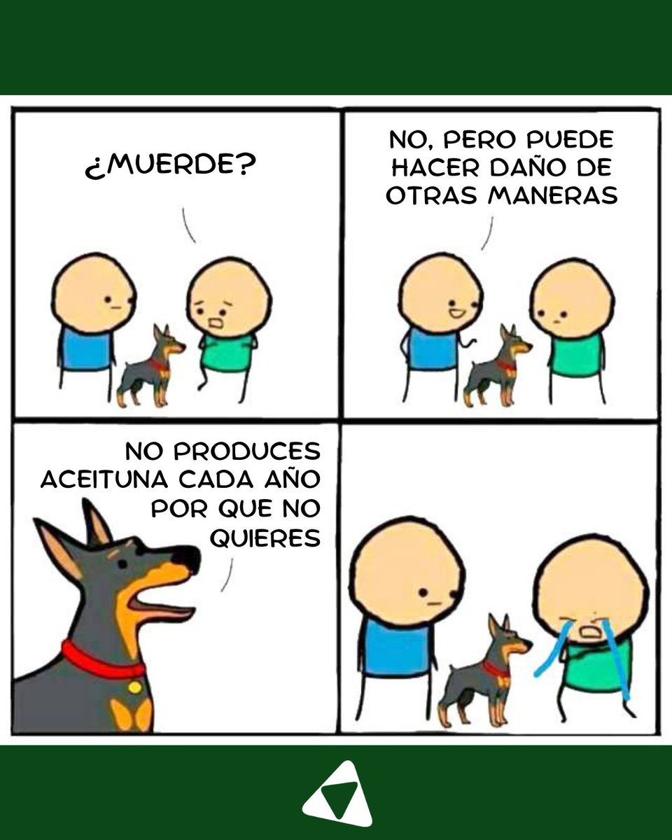 Un análisis nutricional a tiempo puede cambiar un olivar "vecero" por uno con producción anual.

No esperes a que tu olivo te "muerda" con la verdad. 🐶🌱

En Moprilab, te guiamos en cada paso para maximizar tu producción. 🫒💚