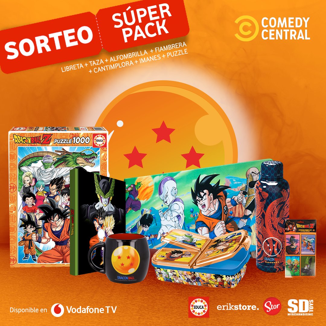 VodafoneTV_es's tweet photo. Este 🟡SORTEO🟡 es para ti si eres fan de #DragonBallZ y lo estás viendo con nosotros en @ComedyCentralES 

Para llevarte este super pack:
▪️ Siguenos y haz RT
▪️ Comenta el post con tu pelea épica favorita

¡Tienes hasta el 22/10!
BBLL en https://t.co/IyppZq0GOE https://t.co/ggx18bEOER