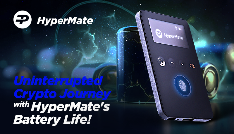 Never run out of battery while securing your #crypto with #HyperMate's impressive battery life and USB Type-C connectivity! 🙌

Our 80mAh battery offers extended usage, keeping you in control of your assets. Enjoy uninterrupted security and convenience with #HyperMate! 🔥🔐