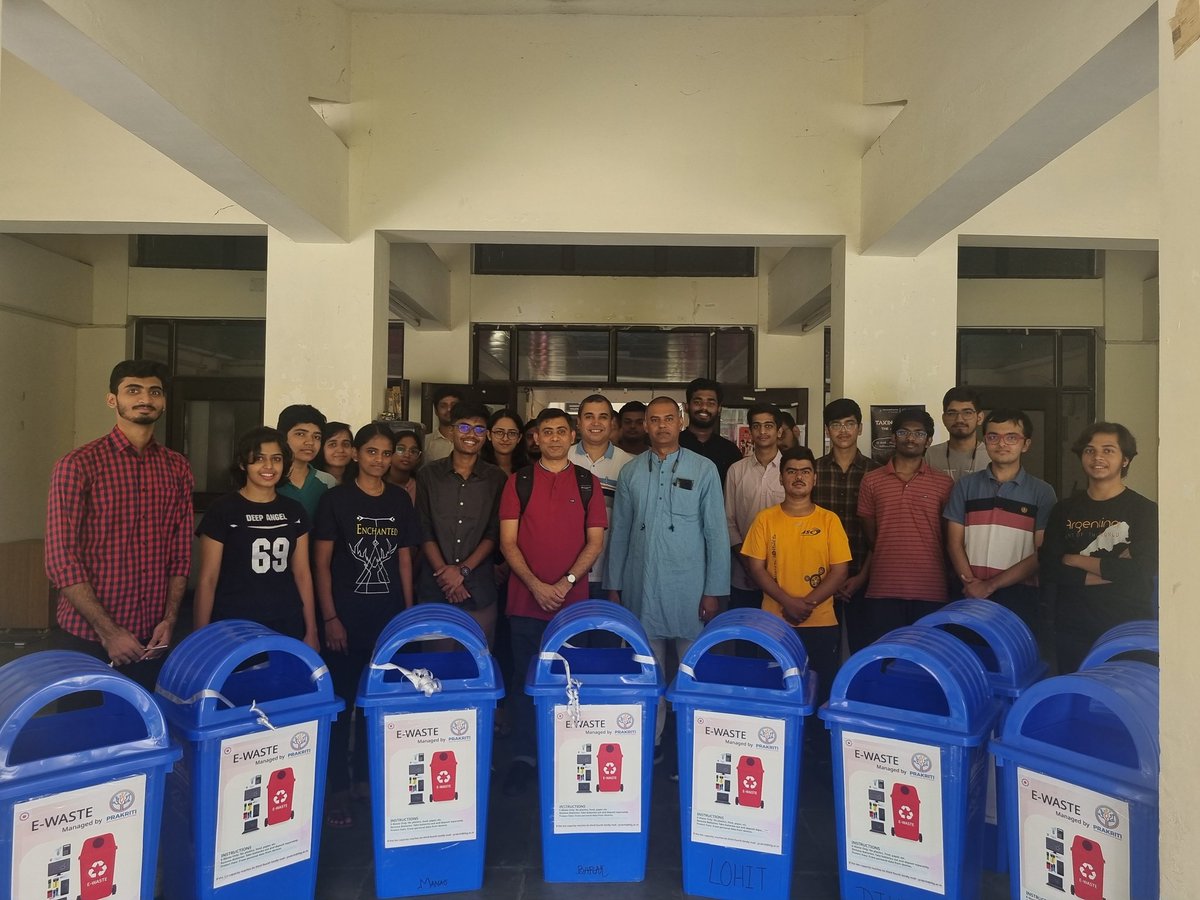 On the Occasion of International E-Waste Day, the Prakriti Club, Technical Board <a href="/IITGuwahati/">IIT Guwahati</a> has taken a significant step by installing e-waste disposal bins in all of our student hostels. 🌿🌏 

#IITGuwahati #Sustainability #InternationalEWasteDay