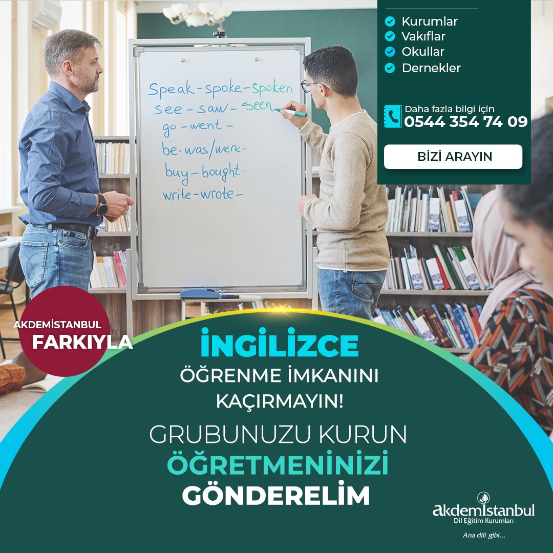 Akdemistanbul farkıyla İngilizce öğrenme imkanını yakalayın...
.
.
.
.
.
.
.
.
#ingilizceöğreniyorum #ingilizcekursu #englishcourses #english #englishlanguage #ingilizdili #translation #ingilizcetürkçe #ingilizce #dileğitimi #languagecourses #yabancıdileğitimi #onlineingilizce