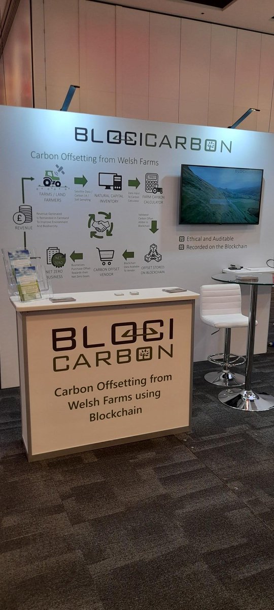 We're halfway through Day 1 of @WalesTechWeek here in Newport. Come and check out our exhibition stand and ask us any questions you have about carbon offsetting.