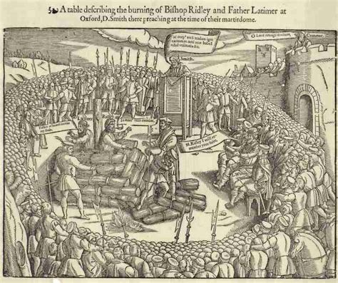 #OTD October 16, 1555: English reformers Nicholas Ridley and Hugh Latimer are burned at the stake under the government of Queen Mary.