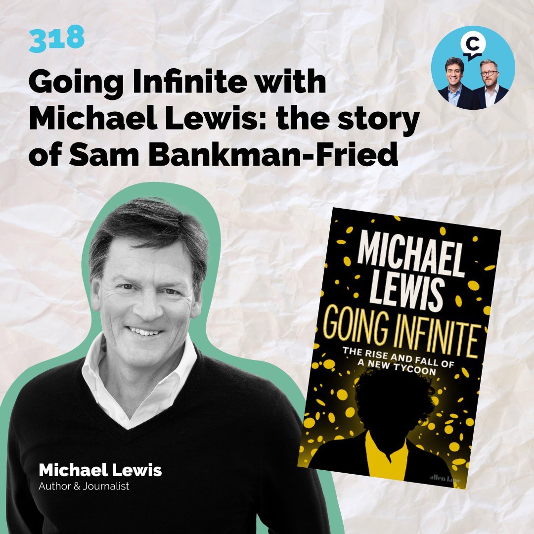 🚨New episode alert🚨 Michael Lewis is back! His latest book charts the rise and fall of crypto tycoon Sam Bankman-Fried. He told us why he never wanted to write about cryptocurrency, what his time with SBF taught him and what it should teach us👇 🎧: pod.fo/e/1f837c