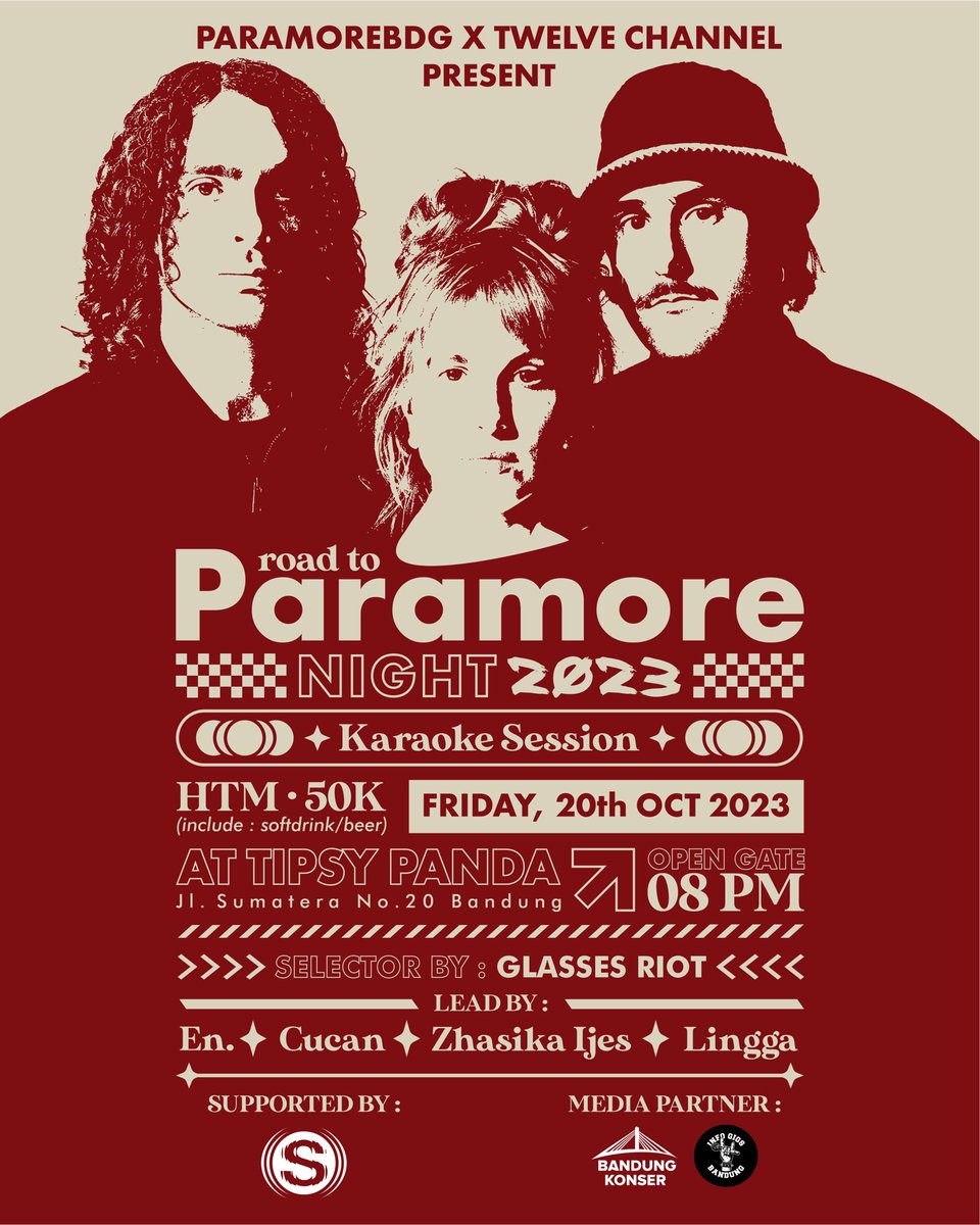 HERE WE GO AGAIN !!! SEE YOU GUYS WE ARE PARAMORE