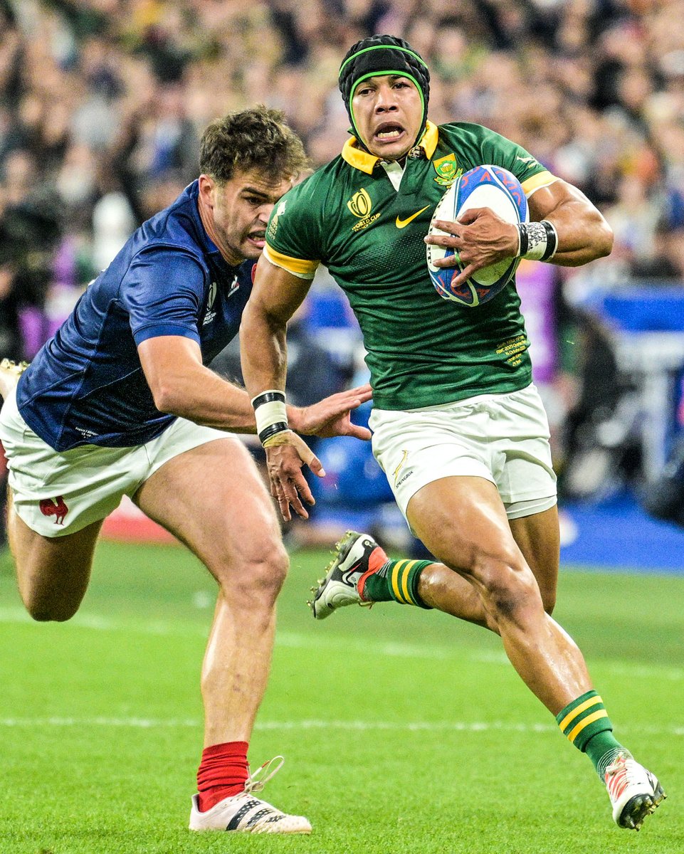 Springboks's tweet photo. One for the ages 💥
#Springboks #StrongerTogether #RWC2023
📸 Gallo / Getty Images https://t.co/2nYqBIwbNc