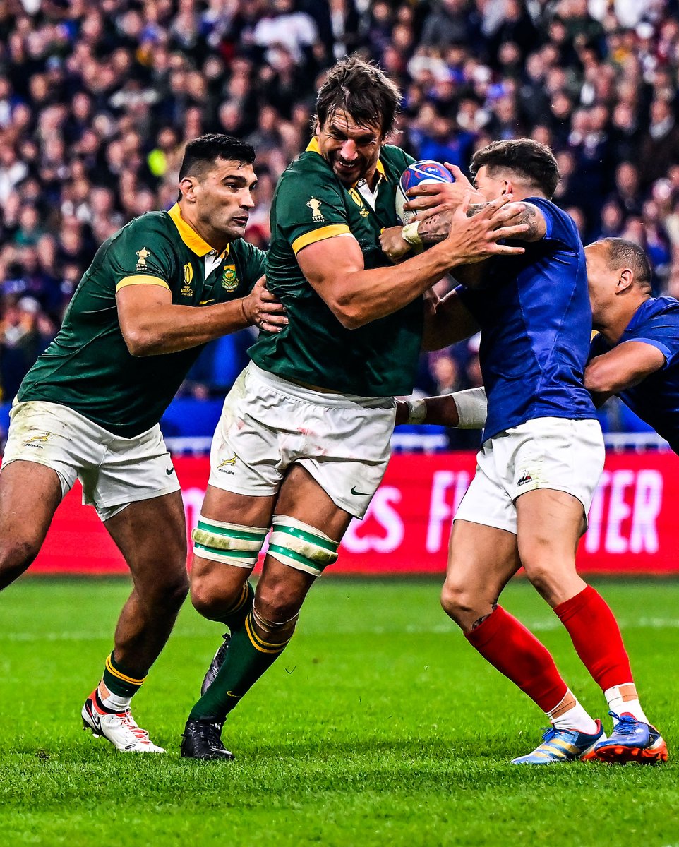 Springboks's tweet photo. One for the ages 💥
#Springboks #StrongerTogether #RWC2023
📸 Gallo / Getty Images https://t.co/2nYqBIwbNc