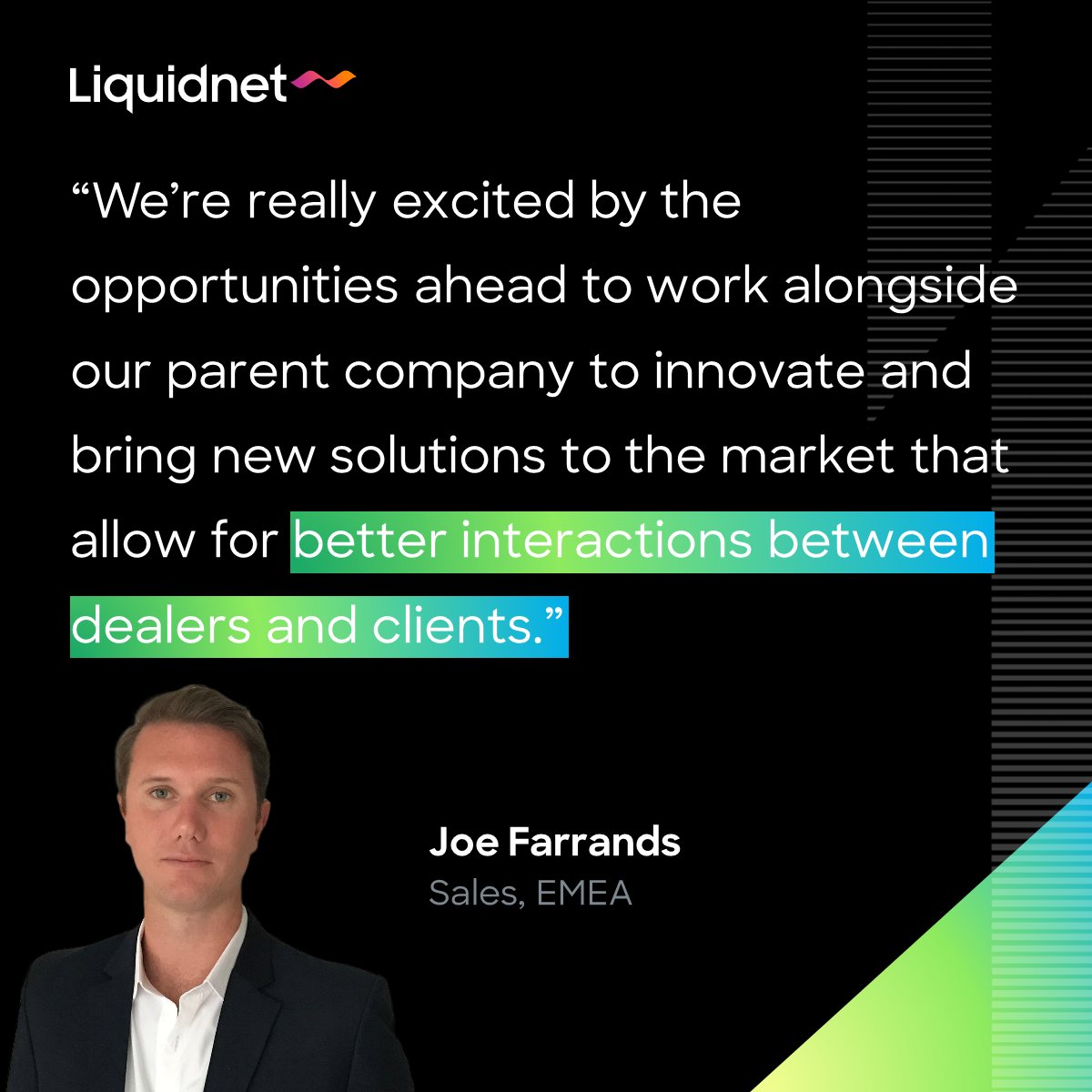 Liquidnet's tweet image. This week on Beyond Liquidity, Joe Farrands debriefs on one of the main themes at #FILS Europe this year, Automation, and the key developments in the credit space. Full article: bit.ly/46CQE3y
 
#BeyondLiquidity #RFQ