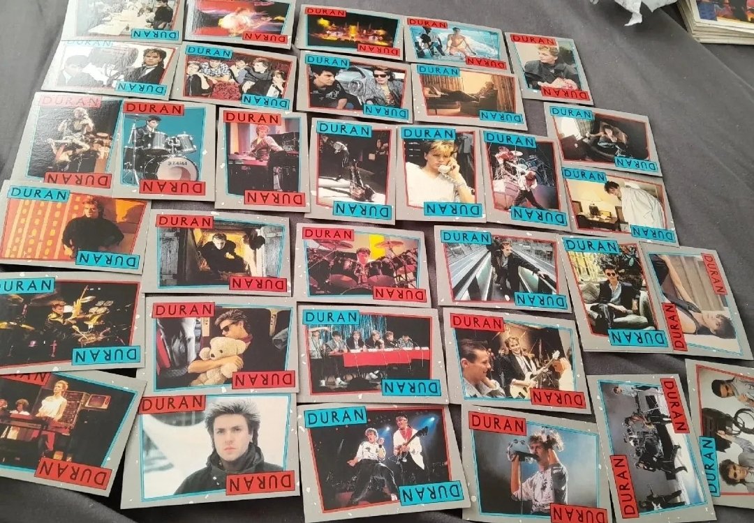 Flipradio0's tweet photo. Hi we are still raising money for Flip(Phil) to cover medical equipment costs &amp; have a full set of 33 @duranduran TOPPS 1985 bubblegum cards for sale in near mint condition message if interested thanks https://t.co/YHHNvjCf3Z