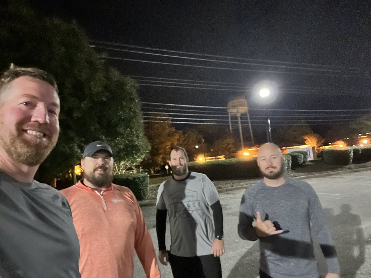 F3 Garner Station (@f3garnerstation) on Twitter photo 4PAX made their way to <a href="/DowntownGarner/">Downtown Garner</a> this AM. Teamwork on 76 burpees after WaR. Then, wall work including some “mule kicks” imported from <a href="/F3Birmingham/">F3Birmingham</a>. Curb work including offset merkins before some Mary. 🙏🏼 Parent’s health, medical 🏥results, and healing ❤️🩹 4PAX made their way to <a href="/DowntownGarner/">Downtown Garner</a> this AM. Teamwork on 76 burpees after WaR. Then, wall work including some “mule kicks” imported from <a href="/F3Birmingham/">F3Birmingham</a>. Curb work including offset merkins before some Mary. 🙏🏼 Parent’s health, medical 🏥results, and healing ❤️🩹