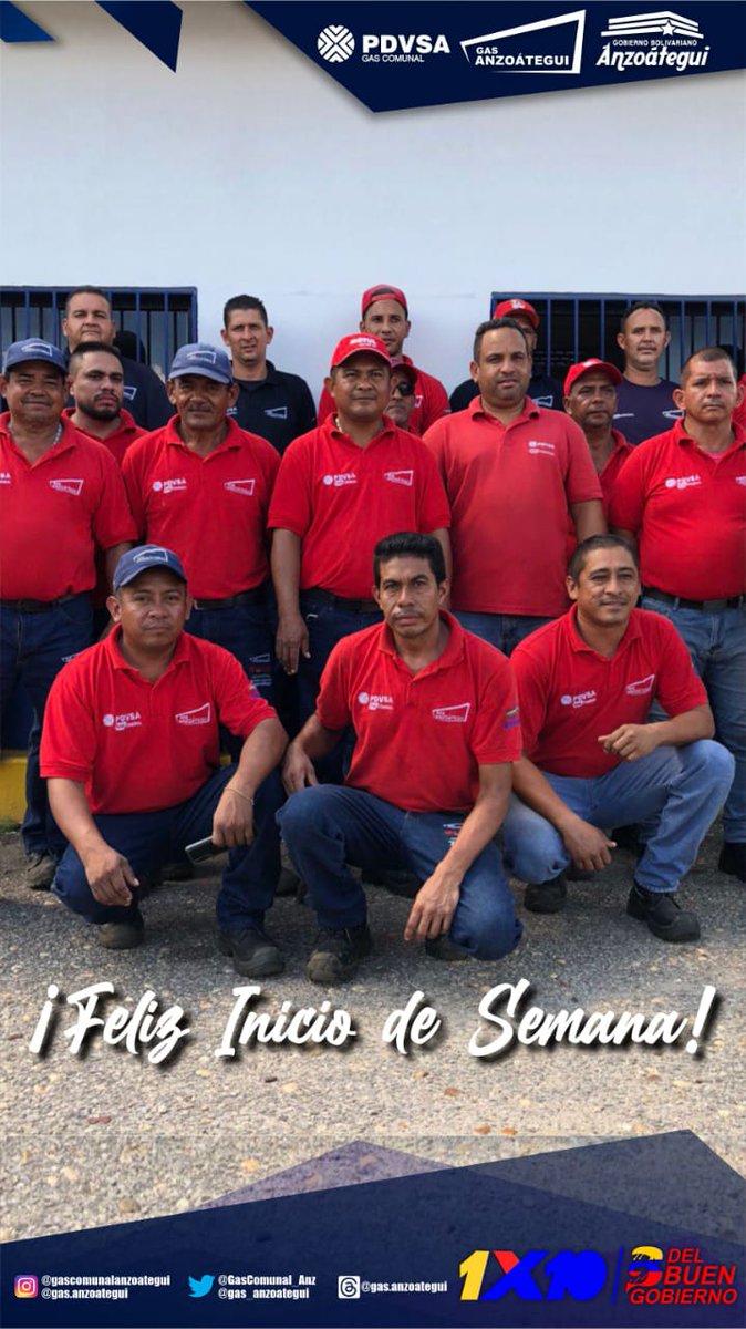 #16Oct | 🇻🇪 ¡Buenos Días!☀️
A seguir trabajando con el mayor compromiso patriótico por el pueblo venezolano. No nos dejaremos vencer por nadie. ¡Feliz lunes!

<a href="/NicolasMaduro/">Nicolás Maduro</a> 
<a href="/luismarcanos/">Luis Marcano</a> 
<a href="/anzoateguigob/">Gobierno Bolivariano de Anzoátegui</a> 

¡Trabajamos por tu Bienestar!👋