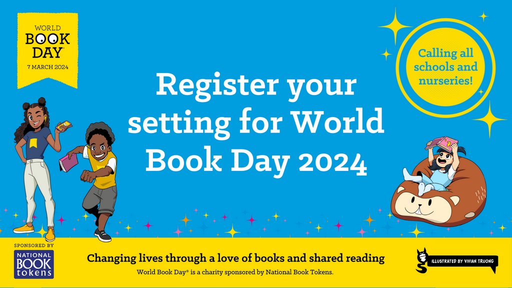 Don’t forget to register your education setting for #WorldBookDay 2024 - registration closes this Friday! ⏰📚 Register here: worldbookday.education.co.uk/sites/Worldboo…