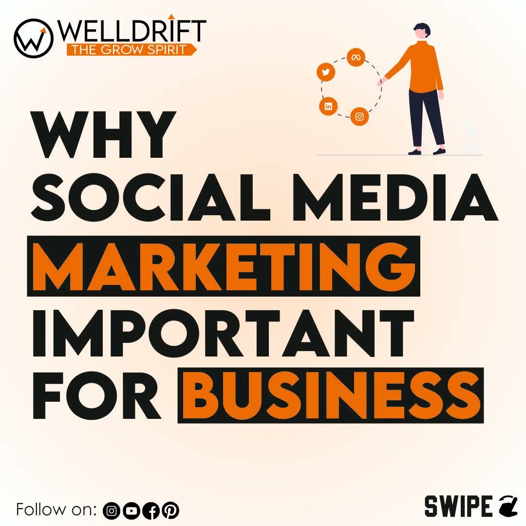 WellDrift_tech's tweet photo. 𝐖𝐡𝐲 𝐒𝐨𝐜𝐢𝐚𝐥 𝐌𝐞𝐝𝐢𝐚 𝐌𝐚𝐫𝐤𝐞𝐭𝐢𝐧𝐠 𝐢𝐬 𝐢𝐦𝐩𝐨𝐫𝐭𝐚𝐧𝐭 𝐟𝐨𝐫 𝐁𝐮𝐬𝐢𝐧𝐞𝐬𝐬

1. Increased Brand Awareness
2. Cost-Effectiveness
3. Marketplace Insights

 #socialmarketing #marketingdigital #digitalmarketing #socialmediamanager  #digitalmarketingagency https://t.co/kB6yBaExDV