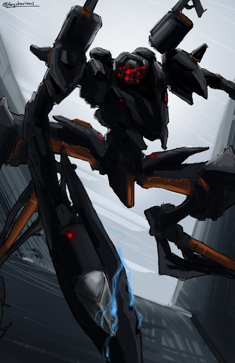 Hedgepook's tweet photo. @tychorion1 commissioned me an outstanding piece of art based on my AC in Armored Core 6. Go check out his work. https://t.co/luCU3KGSvc