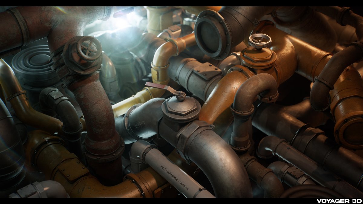 polypusherjake's tweet image. We&apos;ve just finished up this beautiful modular pipes pack, all modeled in blender of course 😩🧐
artstation.com/artwork/RyQOKr