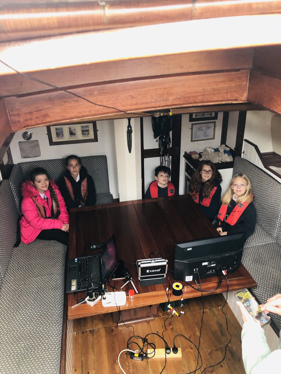 StGeorgesPlym's tweet photo. Tamar class are taking part in a ‘life on the ocean wave’ experience with the @IslandTrust. So far we have been trawling for plankton and investigating using microscopes https://t.co/tKBYUeoJ7L