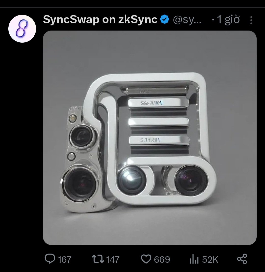 ethcrb's tweet photo. Lại là #zksyncEra đây ae
Ae cày vol @syncswap đc nhiêu rồi. Dự án vừa đăng tweet này lên có phải là đã snapshot rồi không? :)))
Ae có hóng airdrop của sàn tốp hệ #zksync này không, mỗi ví bao nhiêu $ đoán xem nào :)))
#airdrop #retroative https://t.co/KGMYxxQ0BY