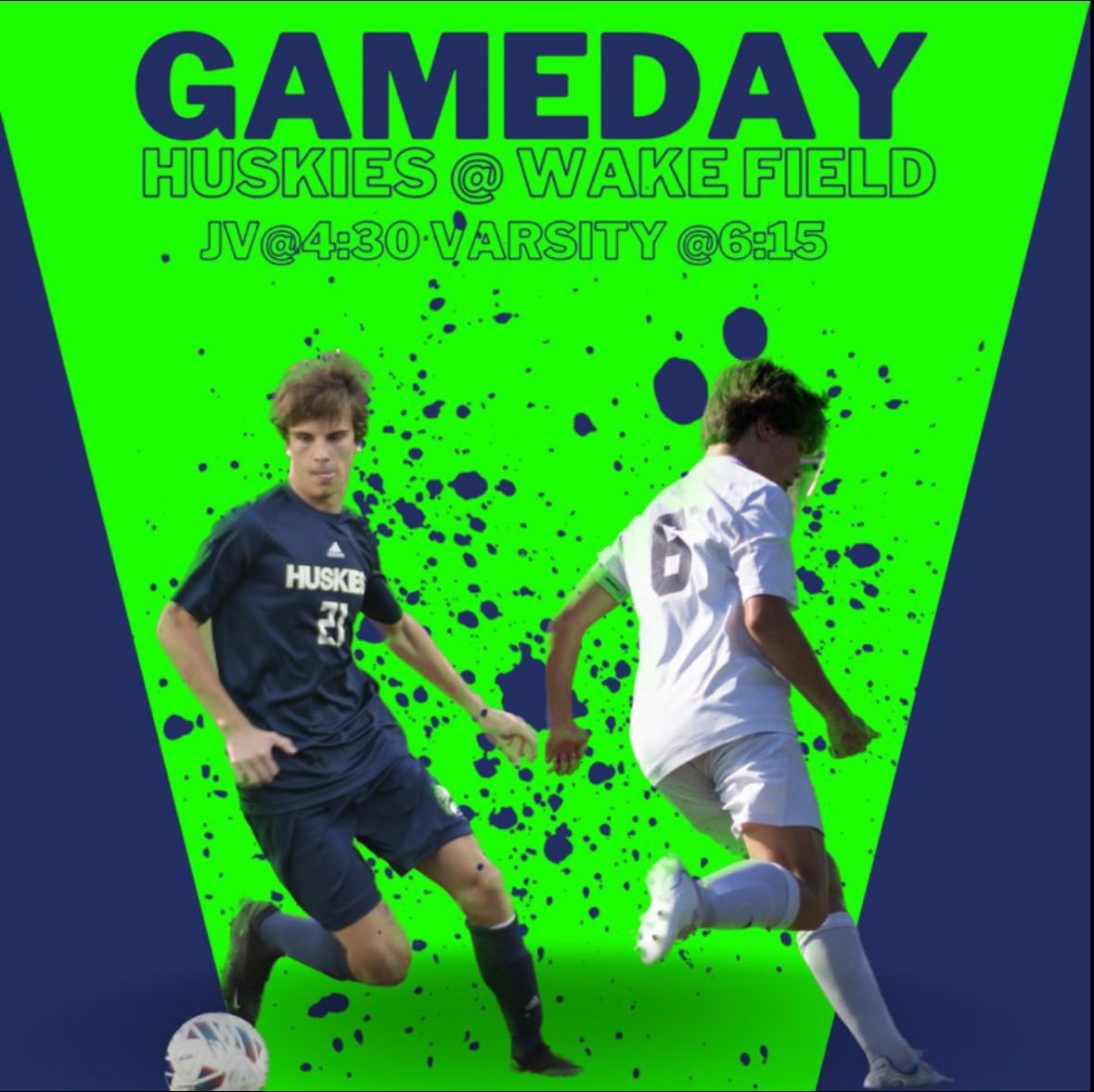 GoHuskySoccer's tweet photo. Two matches left in our regular season. We travel to Wakefield for a huge matchup with the Wolverines. JV at 4:30 and Varsity at 6:15. #PackTheirHouse https://t.co/OpyXC2utBN