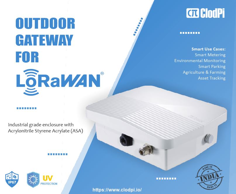 @ClodpiLabs outstanding #LoRaWAN #Gateway carrier grade for outdoor deployments is ready for any environmental extreme like rain, wind, snow, heatwaves and dust! 

Check here: clodpi.io

#MakeInIndia <a href="/SemtechCorp/">Semtech Corporation</a> #smartcities #IoT <a href="/thethingsntwrk/">The Things Network</a> #smartmeters