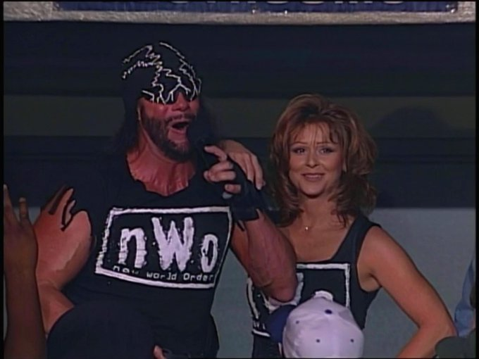 allan_cheapshot's tweet image. Randy Savage was the man, he even lined up he pattern on his bandana to line up with his shades.