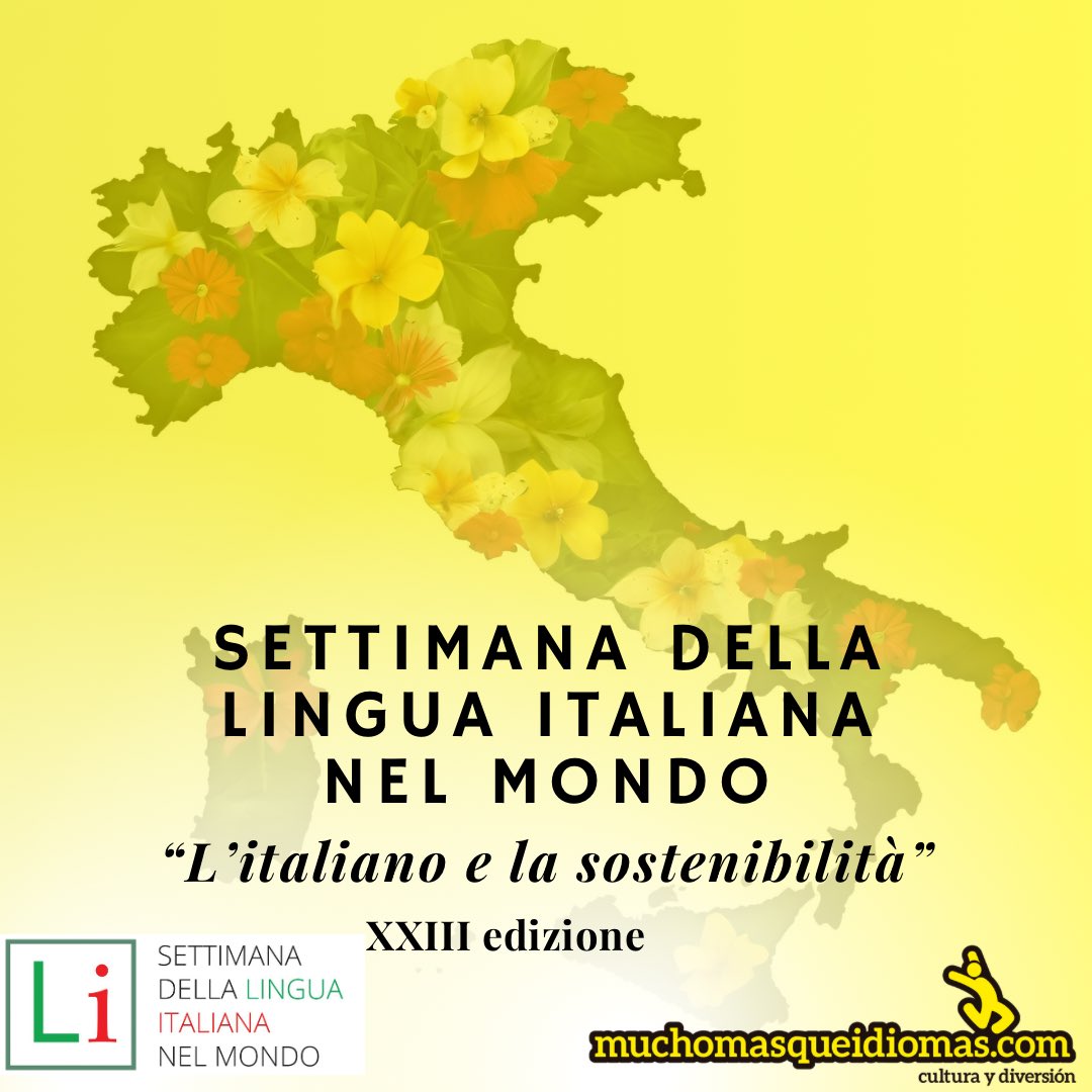 mmqidiomas's tweet photo. Oggi si apre la XXIII Settimana della Lingua Italiana nel Mondo: fino al 22 ottobre in tutto il mondo si terranno mostre, spettacoli e incontri in cui si userà l’italiano per diffondere l’immagine di un Paese all’avanguardia sulle tematiche ambientali. 

https://t.co/3iNwYfGRGs https://t.co/1S4aj2AyX6