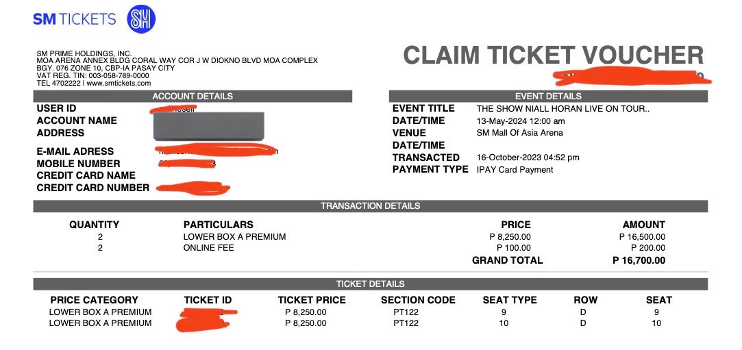 FILO MOOTS ONLY !!!! SELLING 2 LBA TICKETS FOR NIALL HORAN THE SHOW LIVE ON TOUR DM RFS: GOT BETTER SEATS