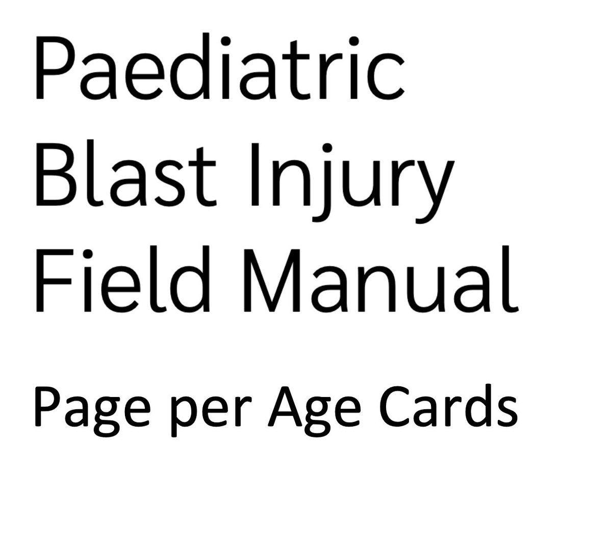 Our free Paediatric Trauma Manual and Page for Age resource are here to support those dealing with critically injured children. Designed to be read on a phone and available in 6 languages. Please spread the word imperial.ac.uk/blast-injury/r… imperial.ac.uk/media/imperial…