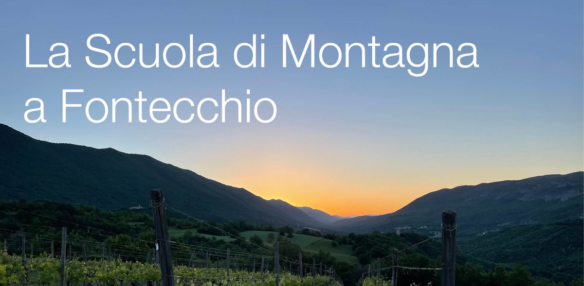 📌 10-12 novembre, Fontecchio

⛰️ Arriva anche in Abruzzo la 𝗦𝗰𝘂𝗼𝗹𝗮 𝗱𝗶 𝗠𝗼𝗻𝘁𝗮𝗴𝗻𝗮, per supportare le persone interessate a trasferirsi o a restare nelle #areeinterne italiane.

Per partecipare:
gssi.it/communication/…

📷 Valeria Pica

#gssiaq #socialsciences
