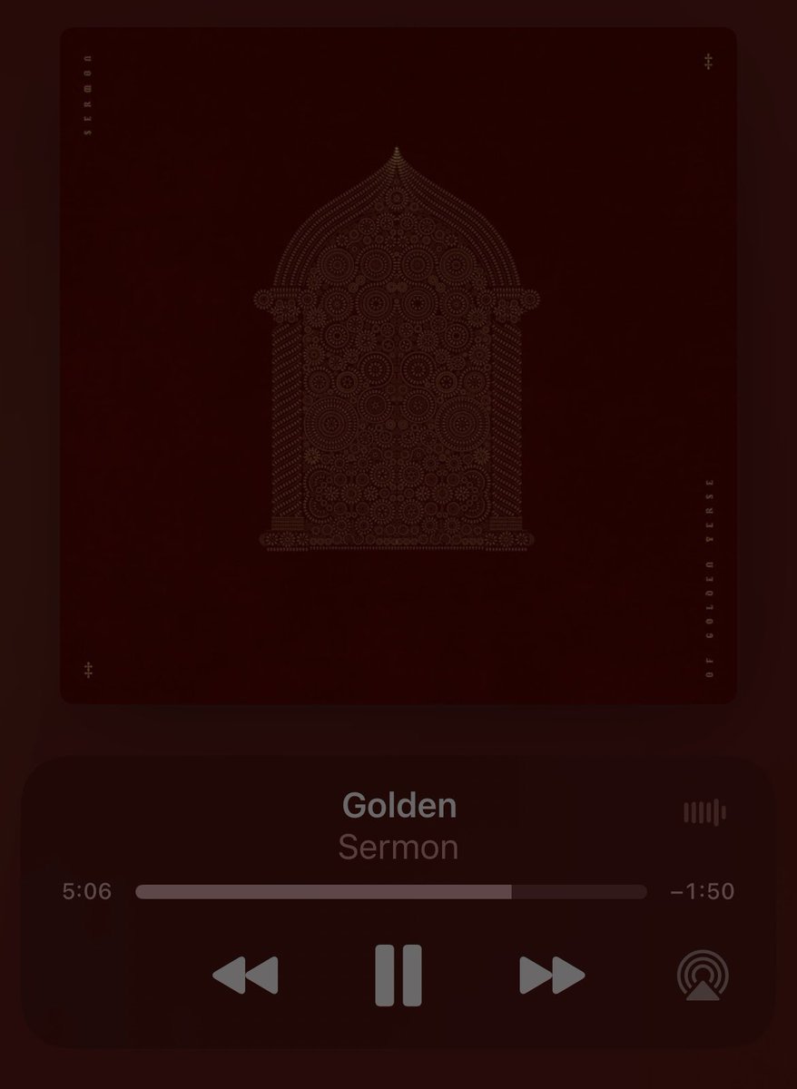 underrated music alert ‼️ this album (of golden verse by sermon) has some of the best song transitions i’ve ever heard?? this song is a banger and the whole album is like if the ghost instrumentals had a baby with sleep token and some of the more mellow katatonia songs