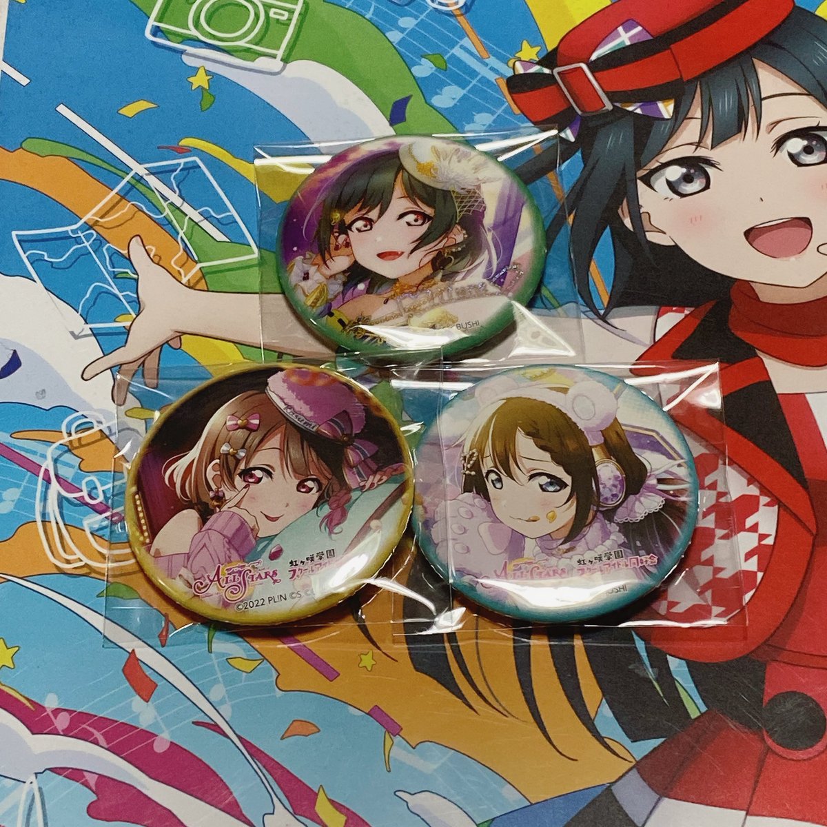 dignifiedrose's tweet photo. 交換 ラブライブ 虹ヶ咲 コミケ C102 ブシロード スクスタ 缶バッジ
譲・栞子（サイン）せつ菜、歩夢、愛、かすみ、しずく（ノーマル）
求・璃奈（サイン）1つ
栞子（ノーマル）1つ
嵐鐘（ノーマル）
同学年同士の交換優先です
都内手渡し、郵送可能
検索からお気軽にお声掛けください https://t.co/GO14WCUEIP