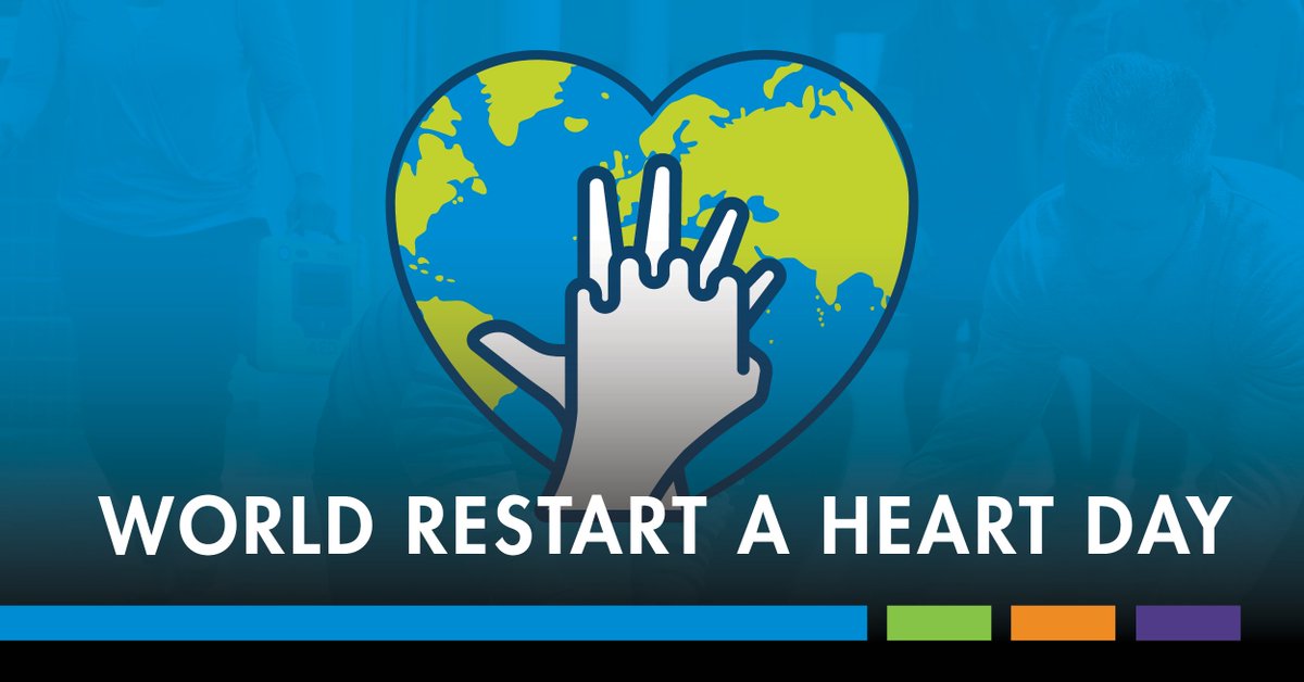 World Restart a Heart Day aims to raise public awareness about sudden cardiac arrest and the importance of knowing CPR and how to use an AED. It begins with you! ERC: bit.ly/3Q25s5M AHA: bit.ly/3Q3B4XF #RestartAHeartDay