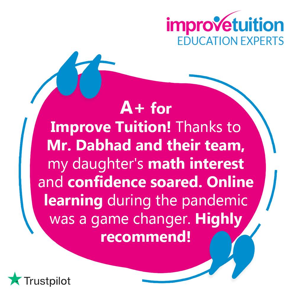 ImproveTuition's tweet photo. A PLUS Services' interactive maths and English lessons have made a huge difference in my child's confidence. Learning is fun again! 🧮📖 #MathSkills #APlusServices https://t.co/DCIBpgSG5X