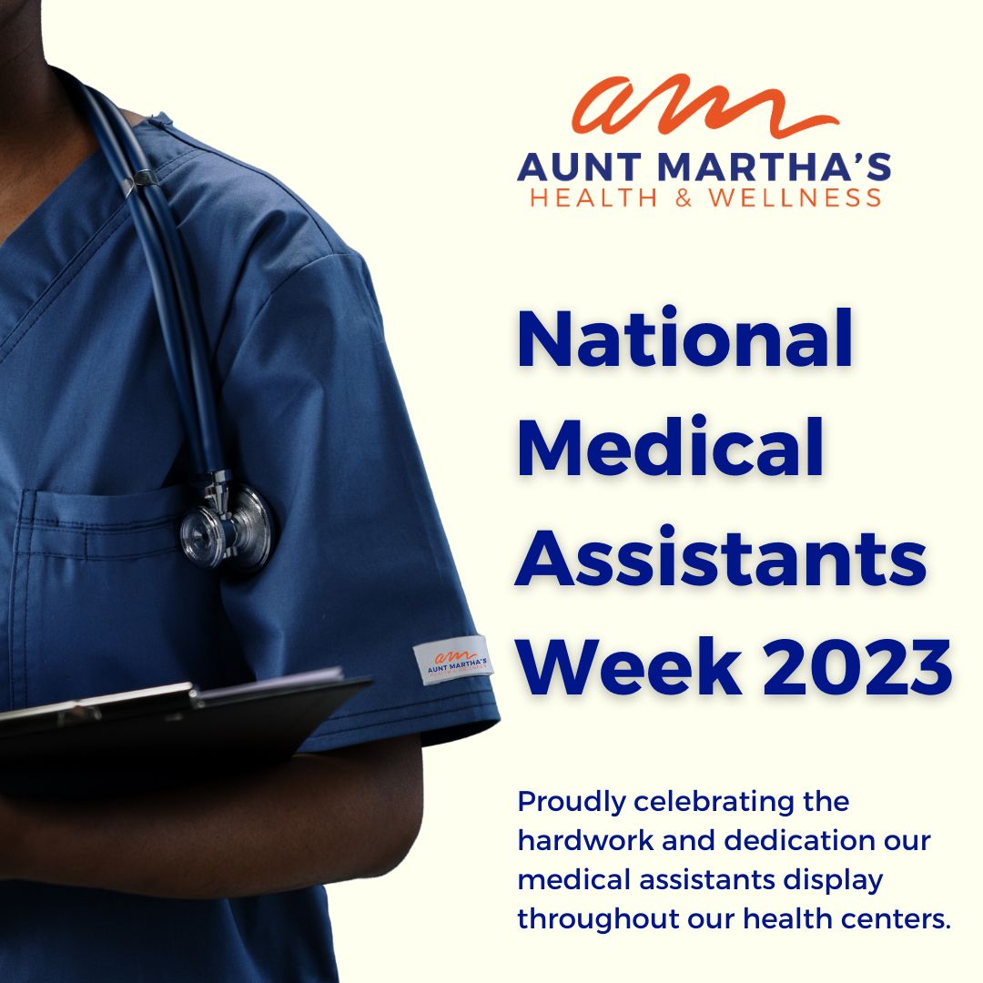 AuntMarthas's tweet image. Happy Medical Assistant Recognition Week!

This week we pay recognition to our medical assistants and the work they do that not only helps our patients get well, but also helps our Providers to do their job more efficiently as well. 

#medicalassistantrecognitionweek