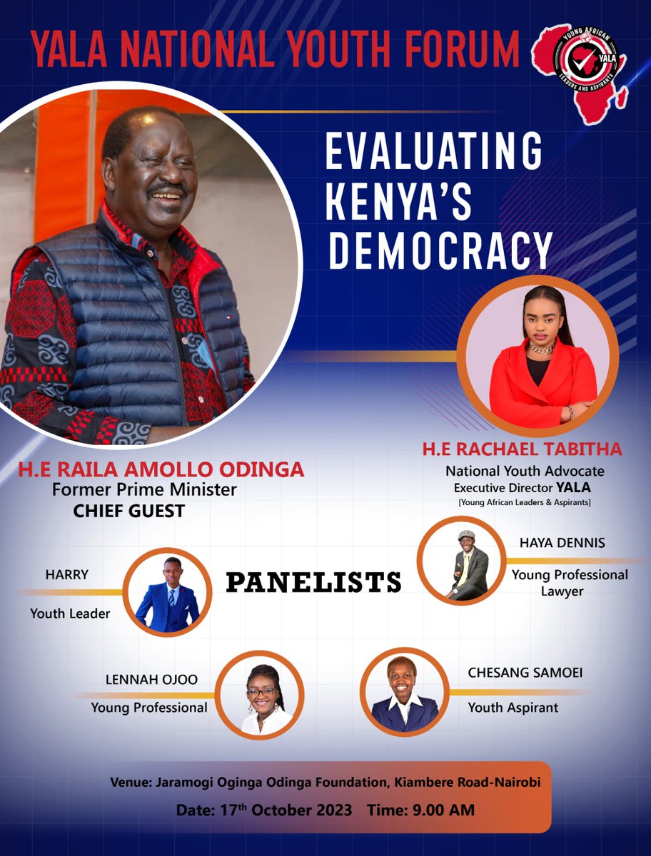 Ask baba @RailaOdinga questions on leadership,get to interact ...