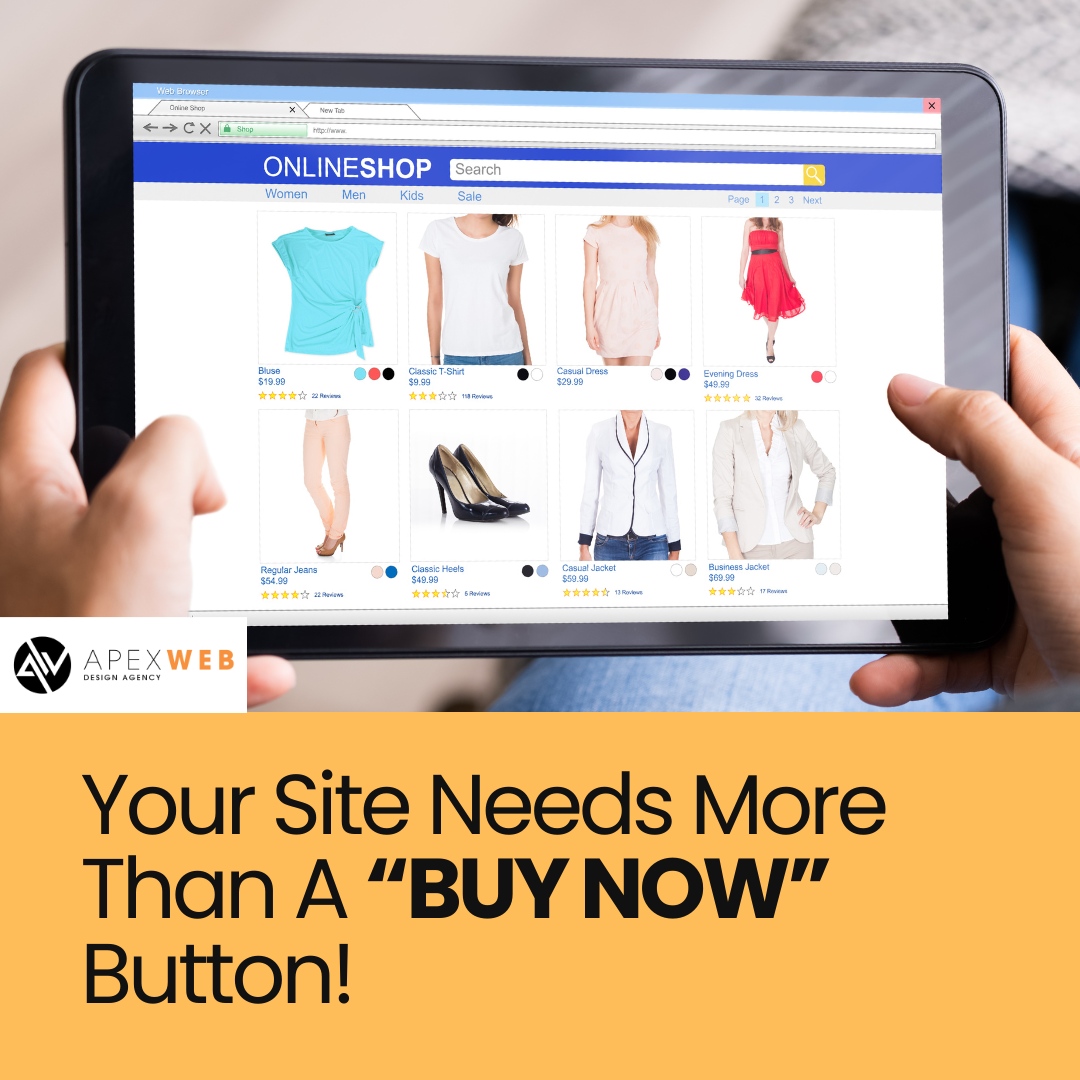 ApexWeb_Design's tweet image. Trust us, your online shop needs more than just a 'BUY NOW' button.
#Ecommerce #UKDigitalAgency #IEDigitalAgency