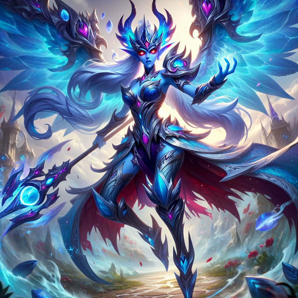 Dota_eSports's tweet photo. 🔥 At #Dota2, Vengeful Spirit is ruling the roost! Dominating as a support like never before, now envisioned in stunning stained glass style. Who knew support could look this powerful? 💙💜 #VengeRising #SupportMVP #TI2023 https://t.co/uJNRH3l5yf